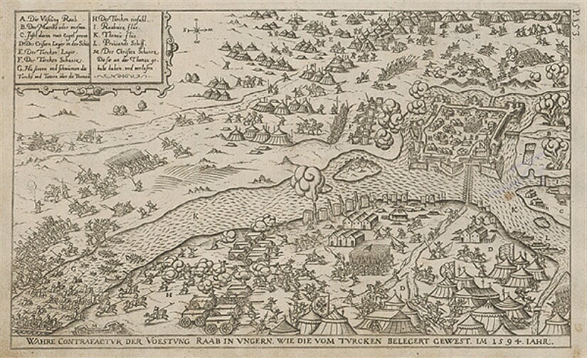 Pevnosť Raab roku 1594