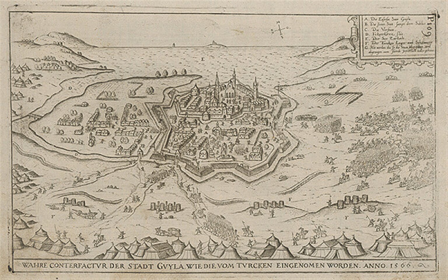 Mesto Gyula dobyté Turkami roku 1566