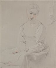 Studie k obrazu Madona s přeslicí / 1821
