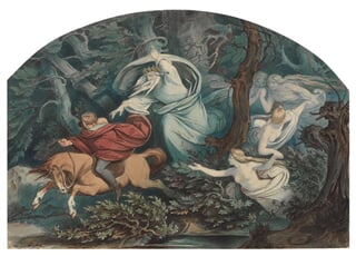Ilustrace ke Goethově básni Erlkönig