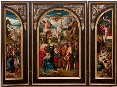 Triptych s Ukřižováním - Ukřižování