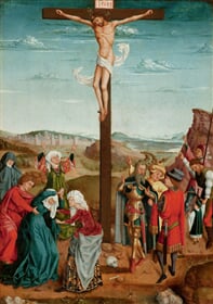 Ukřižování (volná kopie podle Rogiera van der Weyden)