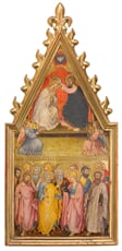 Korunování P. Marie s apoštoly
