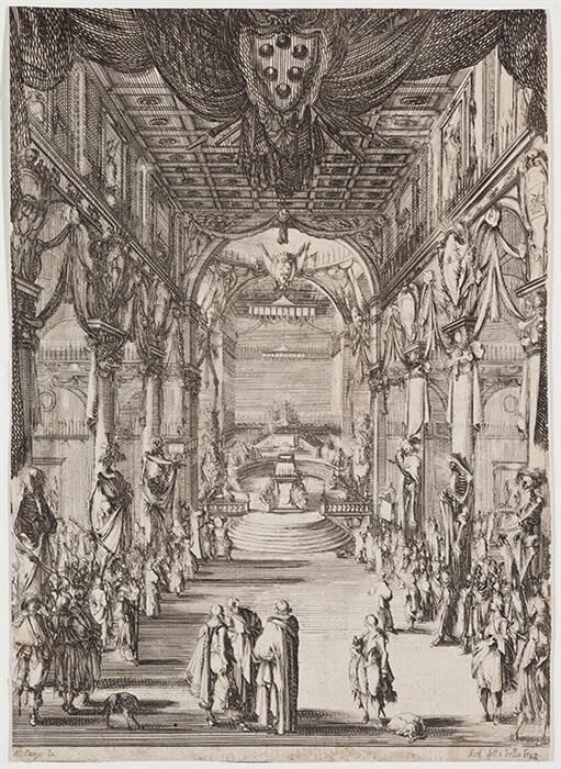 Pohřební slavnost za  Francesca de Medici v kostele svatého Vavřince ve Florencii