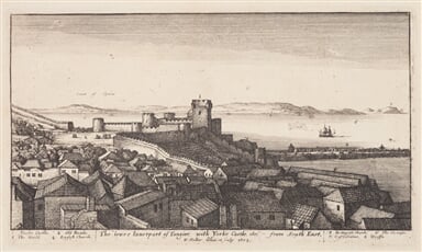 Vnitřní část Tangeru s York Castle od jihovýchodu z cyklu Tangerské pohledy