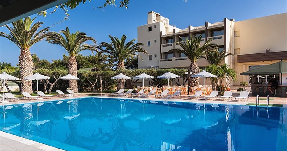 Hotel CHC Tylissos Beach: fotografie vybavení exteriérů a interiérů ubytování.
