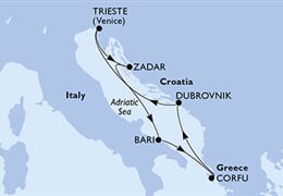 MSC Fantasia - Itálie, Řecko, Chorvatsko (Bari)