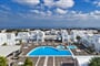Hotel El Greco Resort - Santorini: fotografie vybavení exteriérů a interiérů ubytování.