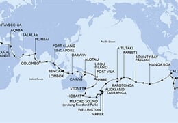 MSC Magnifica - Chile, Peru, Pitcairn, Franc. Polynézie, Cookovy o., ... (Valparaíso)