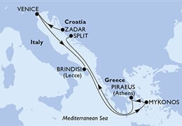 MSC Armonia - Chorvatsko, Itálie, Řecko (Zadar)