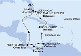 MSC Divina - USA, Bahamy, Jamajka, Kolumbie, Panama, ... (z Miami)