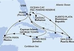 MSC Seascape - USA, Bahamy, Jamajka, Kajmanské o., Mexiko, ... (z Miami)