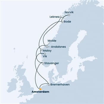Trasa plavby CFO-AMS14030