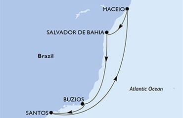 MSC Seashore - Brazílie (Maceio)