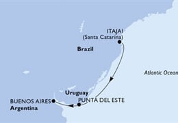 MSC Armonia - Brazílie, Uruguay, Argentina (Itajaí)