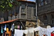 Bulharsko - Nesebar - dřevěné domky na tržišti