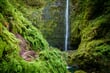 Vodopád na konci levády Caldeiro Verde - ostrov Madeira