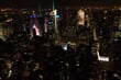 New York - noční výhled z Empire State Bldg