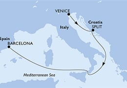 MSC Armonia - Itálie, Chorvatsko, Španělsko (z Benátek)