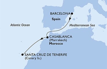 MSC Magnifica - Španělsko, Maroko (z Barcelony)