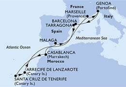 MSC Magnifica - Španělsko, Maroko, Francie, Itálie