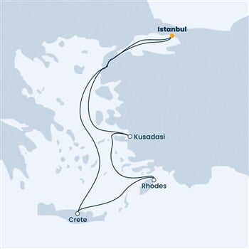 Trasa plavby CVE-IST07A04