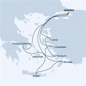 Trasa plavby CVE-IST14A00