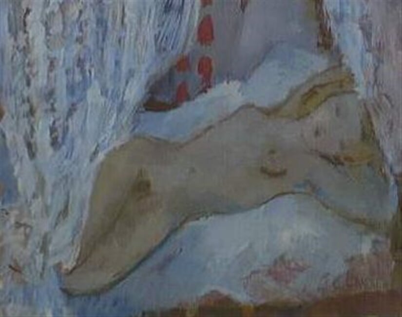 Spící ženský akt