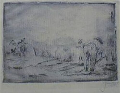 Na poli - vázání snopů