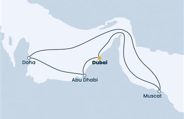 Costa Firenze - Arabské emiráty, Katar, Omán (z Dubaje)