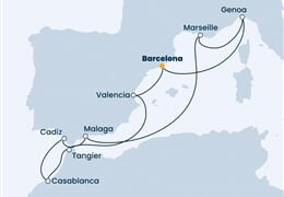 Costa Favolosa - Španělsko, Itálie, Francie, Maroko (z Barcelony)