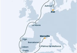 Costa Fascinosa - Francie, Španělsko, Portugalsko, Norsko, Dánsko, ... (z Marseille)