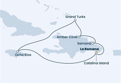 Costa Pacifica - Dominikán.rep., Jamajka, Turks a Caicos (z La Romana)