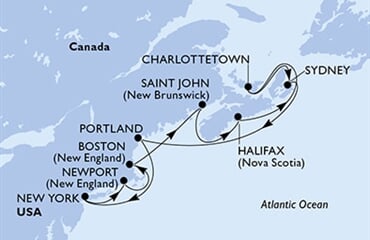 MSC Meraviglia - USA, Kanada (z New Yorku)