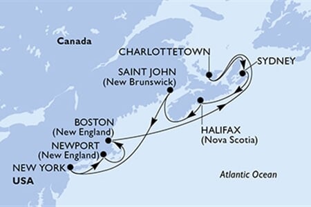 MSC Meraviglia - USA, Kanada (z New Yorku)