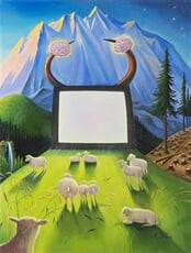 Abendsgebet, evening is dominy (Večerní motlitba, večer přichází)