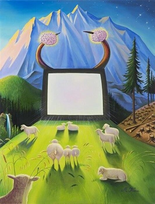 Abendsgebet, evening is dominy (Večerní motlitba, večer přichází)