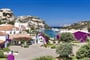 Areál hotelu, Costa Smeralda, Sardinie