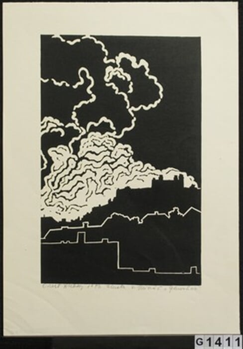 Ilustrace V. Mináče 'Generácia'