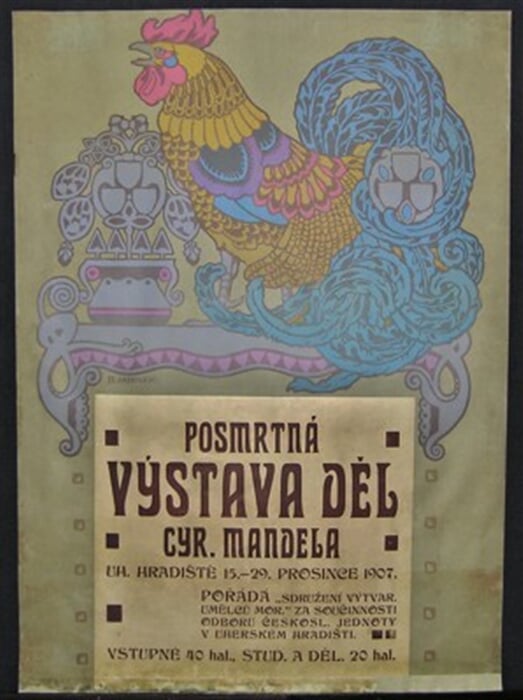 Posmrtná výstava děl. Cyr. Mandela