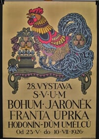 28. Výstava SVUM.  Bohumír Jaroněk, Franta Úprka.  Hodonín Dům umělců od 23.V. do 10. VII. 1926