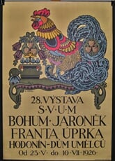 28. Výstava SVUM.  Bohumír Jaroněk, Franta Úprka.  Hodonín Dům umělců od 23.V. do 10. VII. 1926
