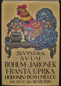 28. Výstava SVUM.  Bohumír Jaroněk, Franta Úprka.  Hodonín Dům umělců od 23.V. do 10. VII. 1926