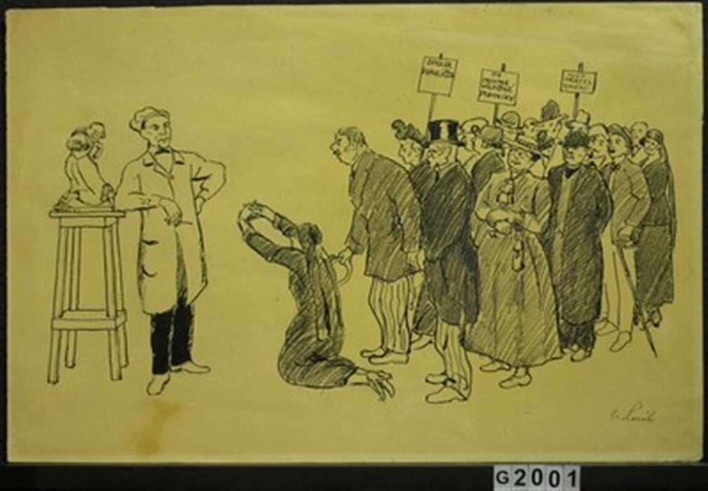 Soubor ilustrací ke knize 'Moravský kumšt v košili' - Julius Pelikán