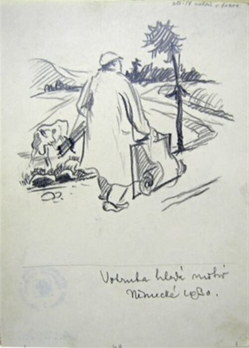 Votruba hledá motiv Maketa ke knize 