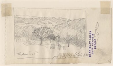 Adjustovaná kresba (nečitelné, 1925)