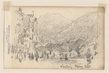 Adjustovaná kresba (Karlovy Vary 1925)