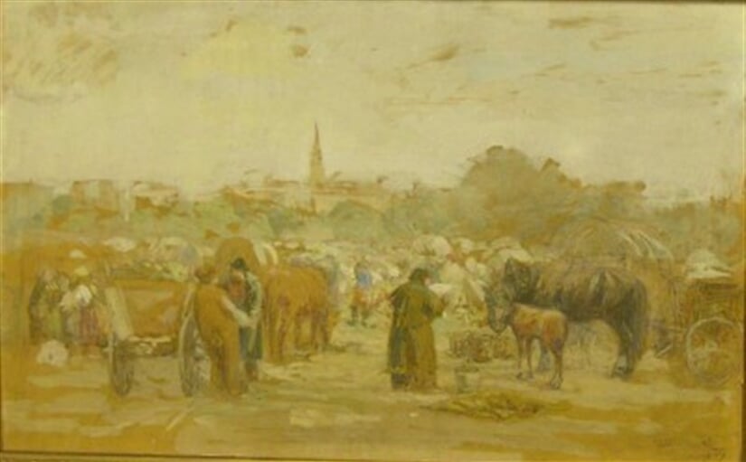 Trh v moravském městě