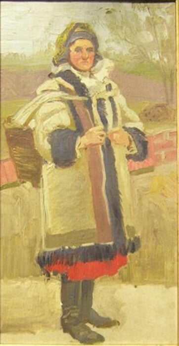 Žena v kožichu