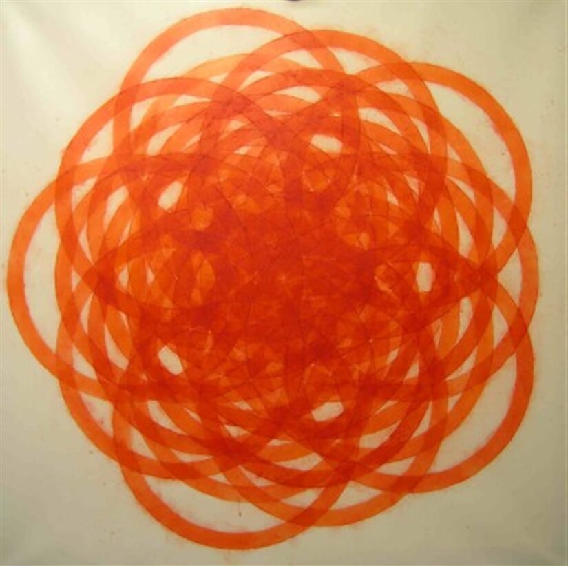 Kompozice kruhů v pětiúhelníku